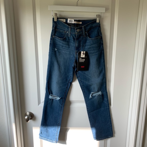 SALE! ⭐️ Levi’s 724 high rise straight crop New York brawl - Picture 5 of 9